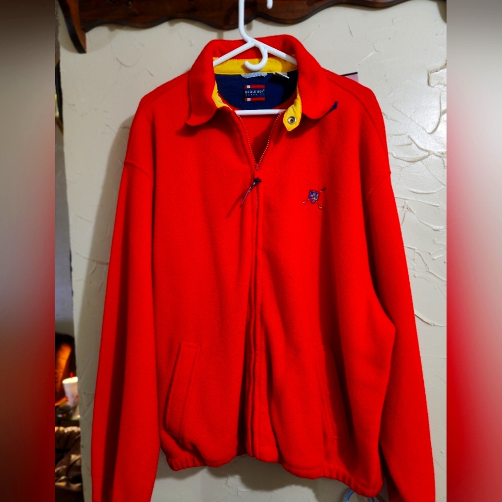 Bugle Boy sweater vintage red look like new red and yellow size XL